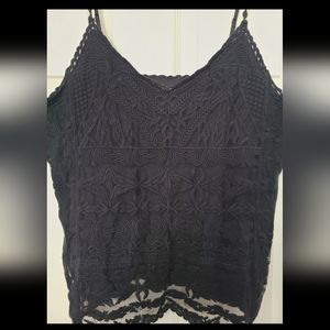 NWT Oli & Hali black double lined tank. Small.